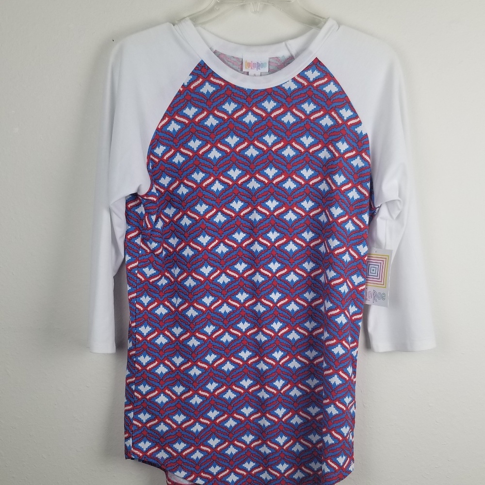 Sold Lularoe Raglan Randy Tee Size Small